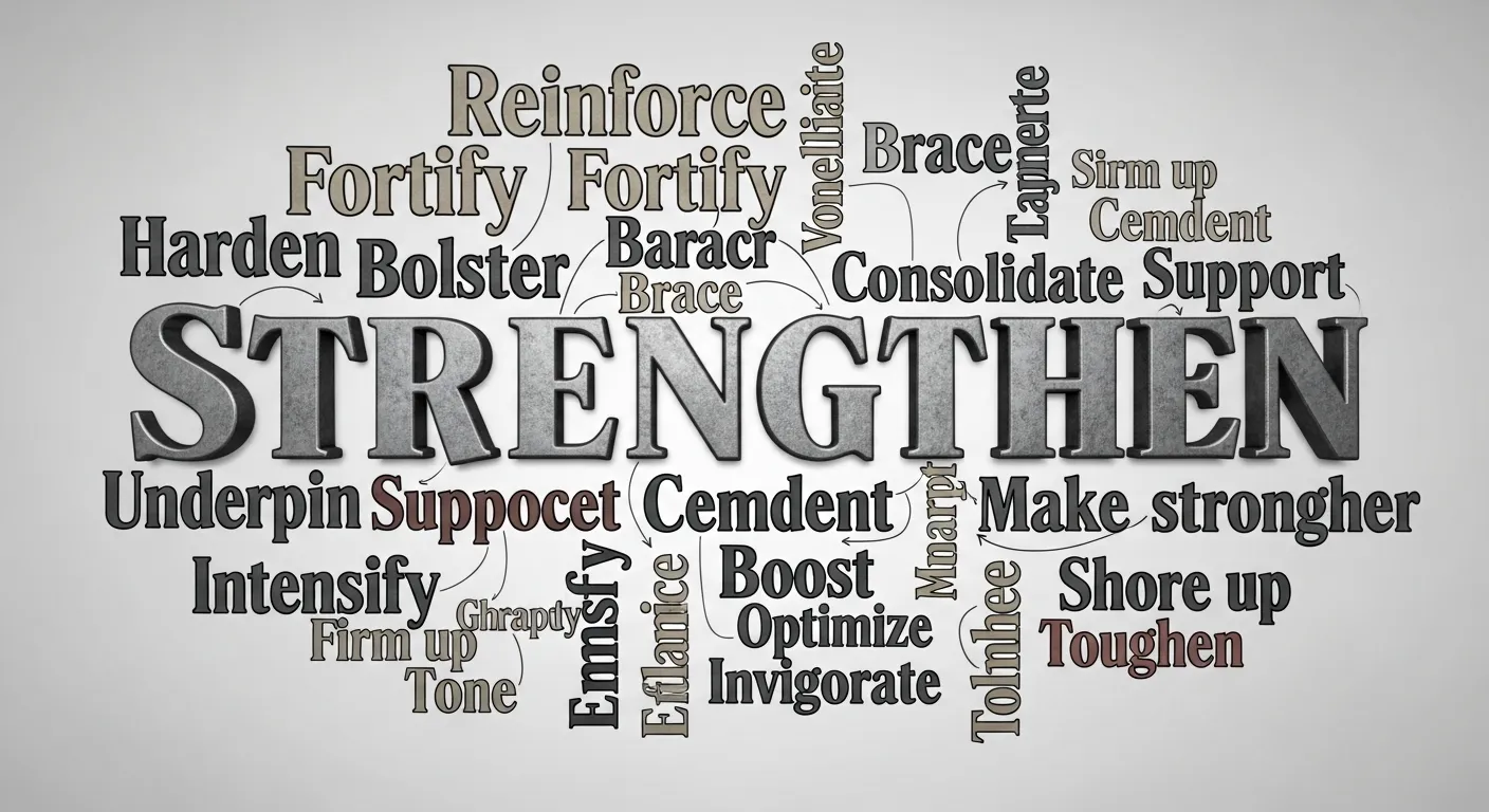 50 Powerful Synonyms of Strengthen with examples 💪