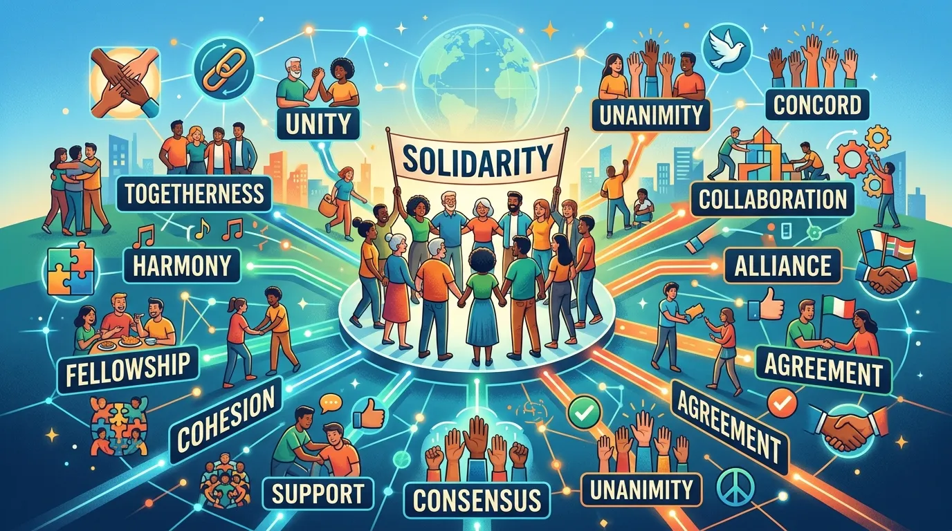 Synonyms of Solidarity That Unite People Together🤝