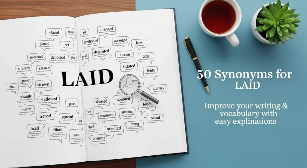Synonyms for laid