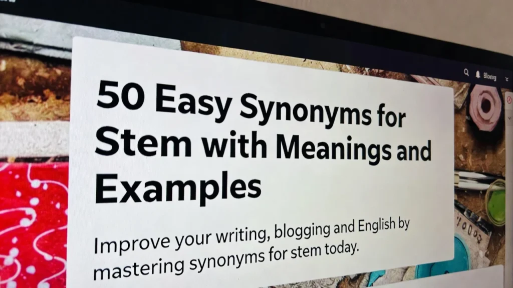 synonyms for stem