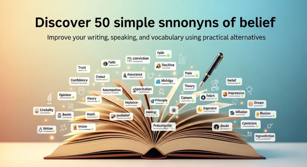 synonyms of belief