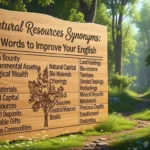 Natural Resources Synonyms