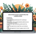 Synonyms for Landscaping