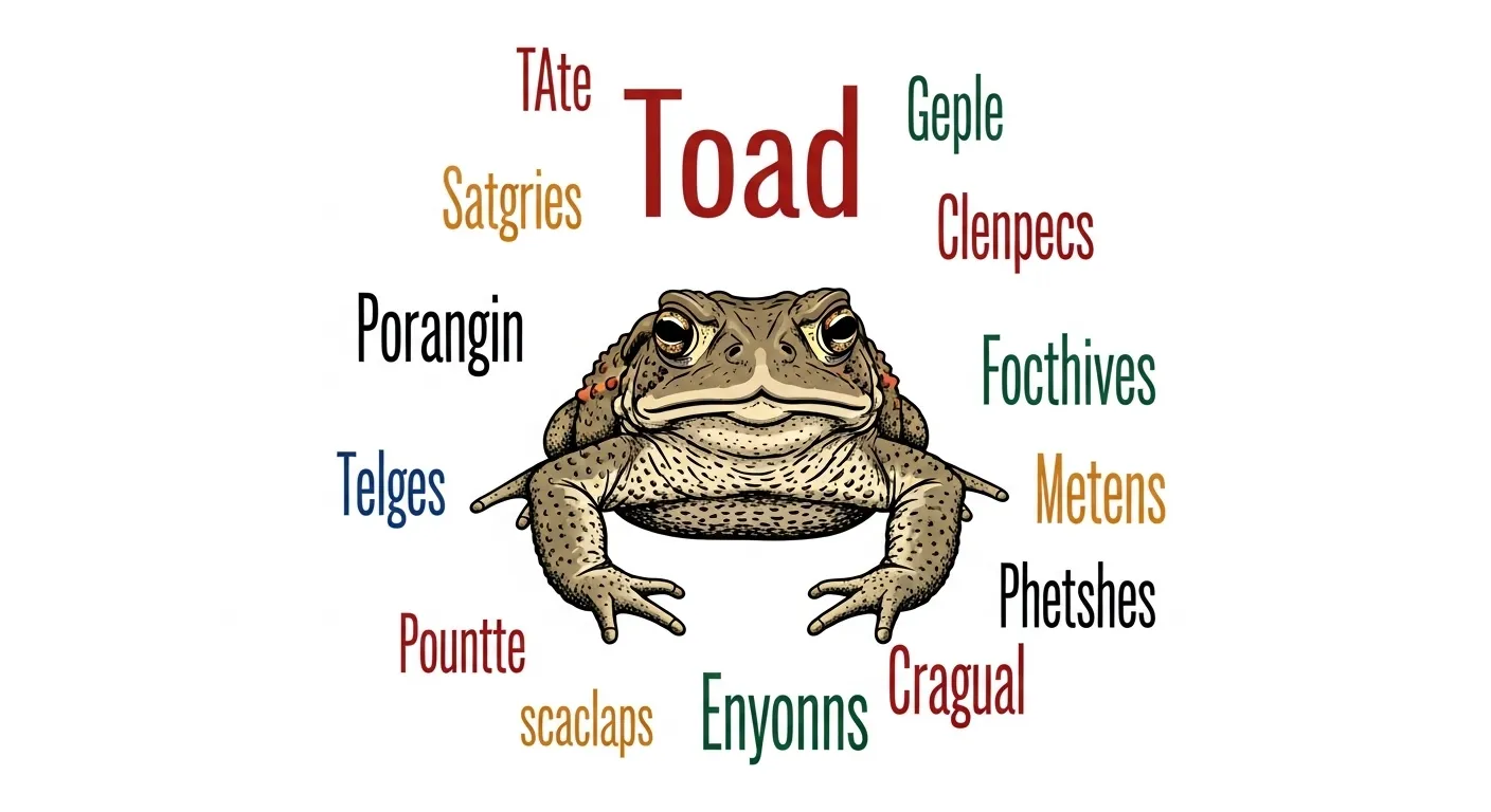 50 Synonyms for Toad with table and examples 🐸