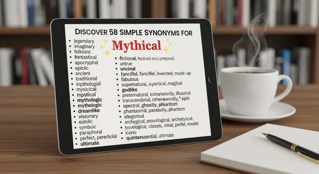 Synonyms of Mythical