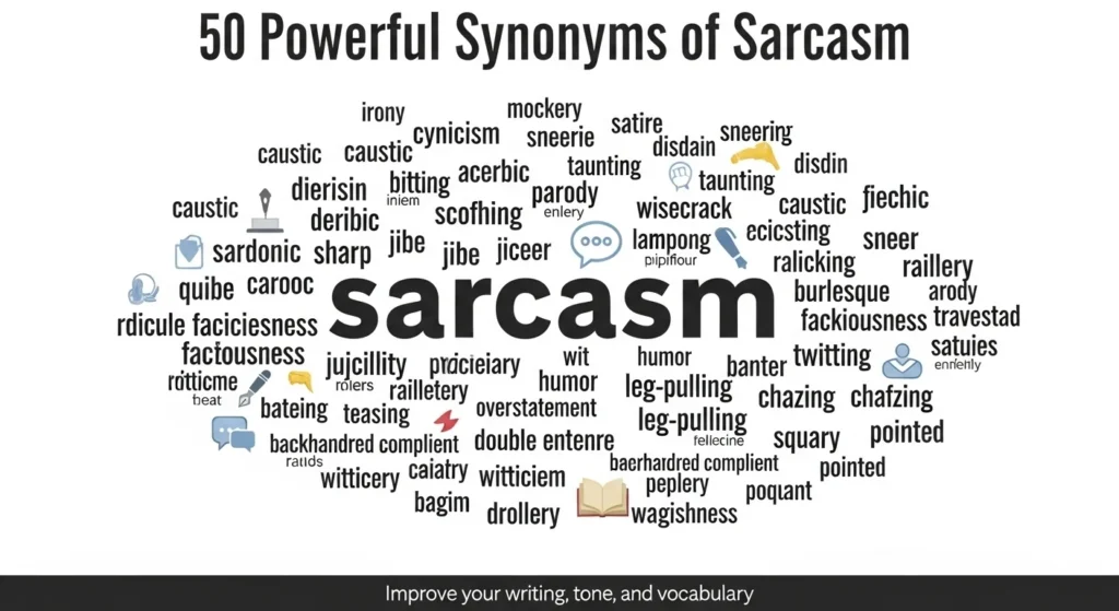 synonyms of sarcasm