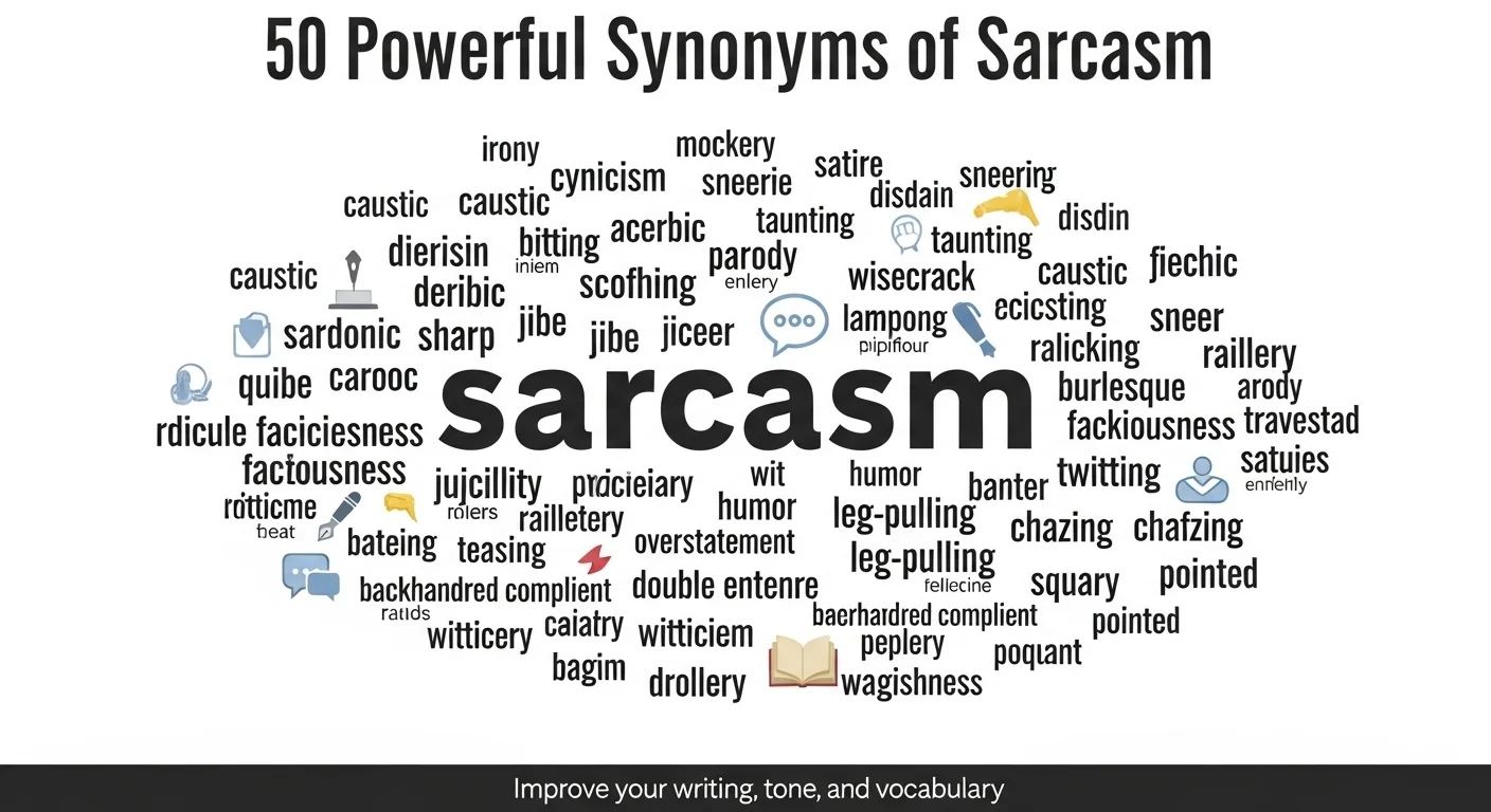 Sarasm Examples Synonyms of Sarcasm With Meanings and Examples