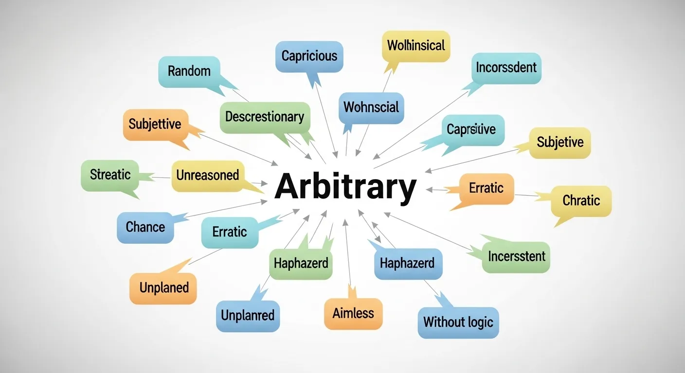 Synonyms of Arbitrary with Meaning and Examples 🎲