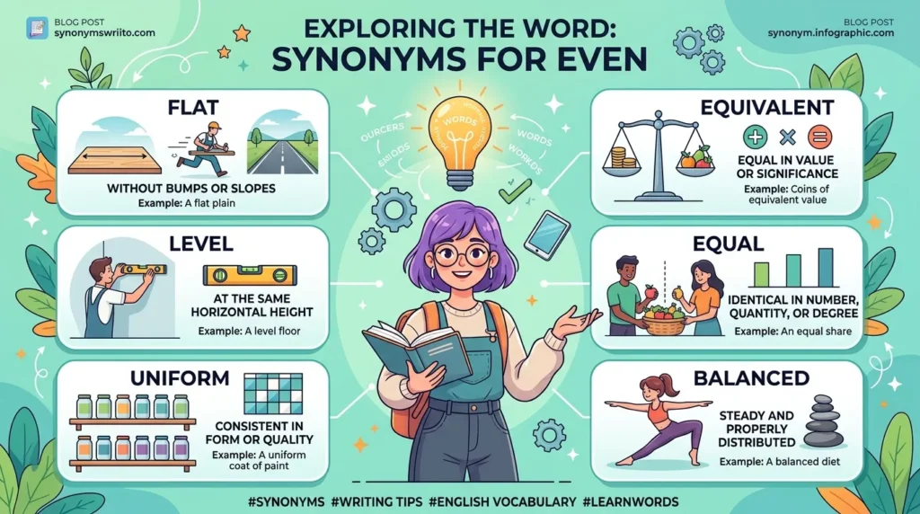 synonyms-for-even